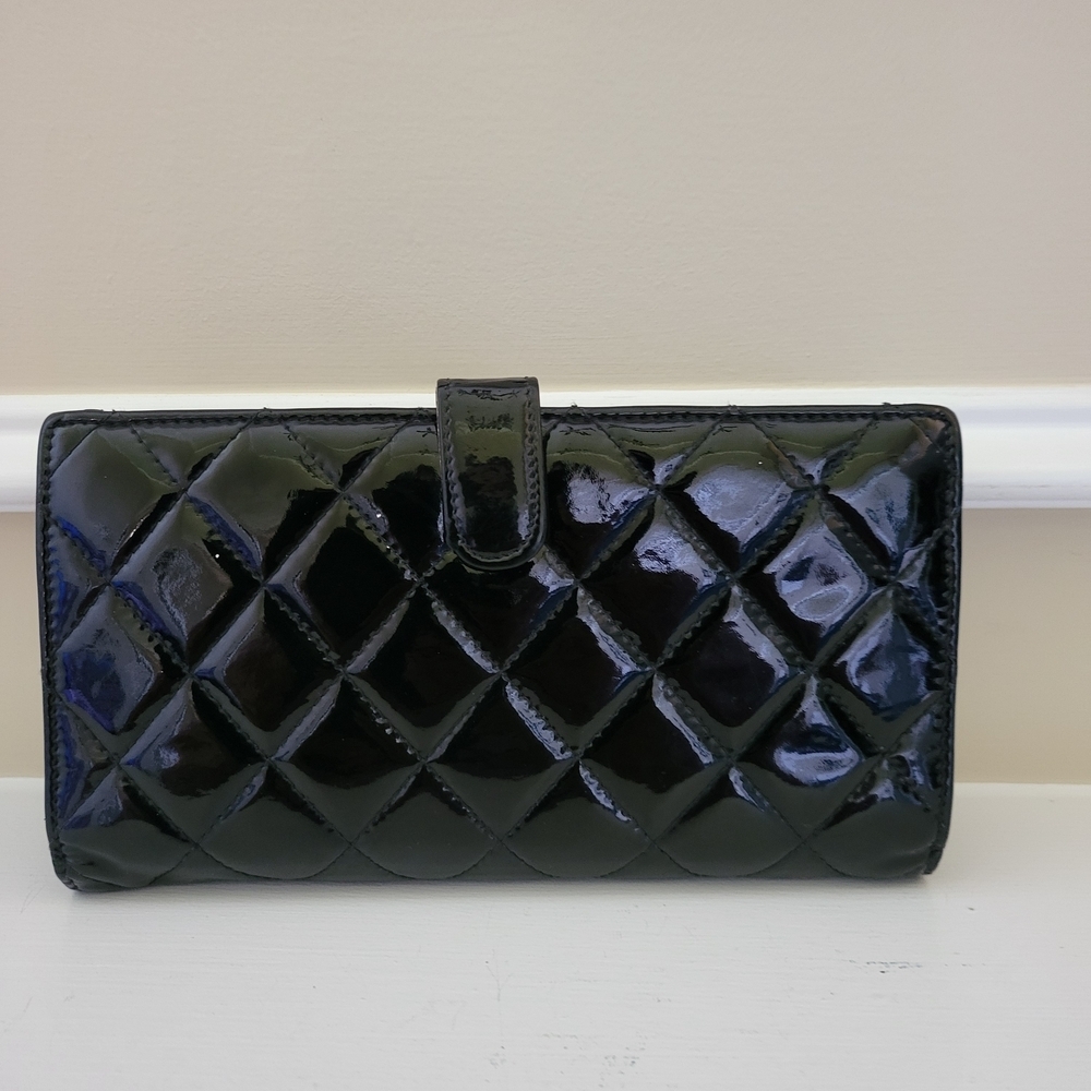 Chanel CC Briliant Flap Quilted Patent Long Wallet, Authentic.. - Picture 3 of 13